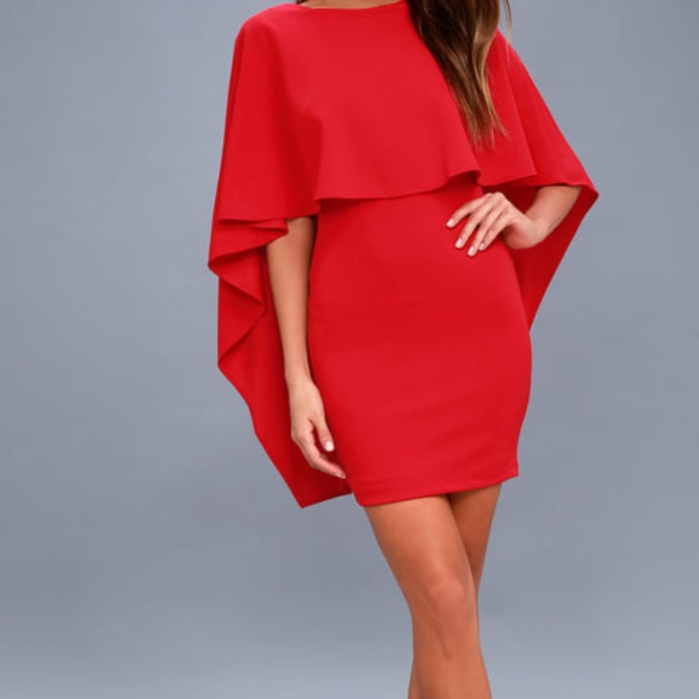 Lulus pink cape backless dress